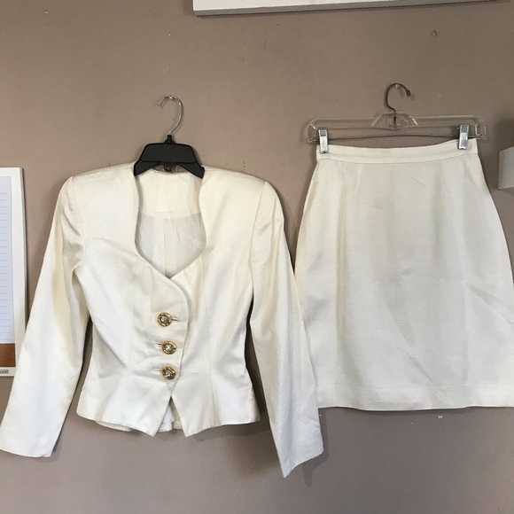 SOLD Pilar Rossi Blazer Skirt Suit 8 Structured - Picture 3 of 7